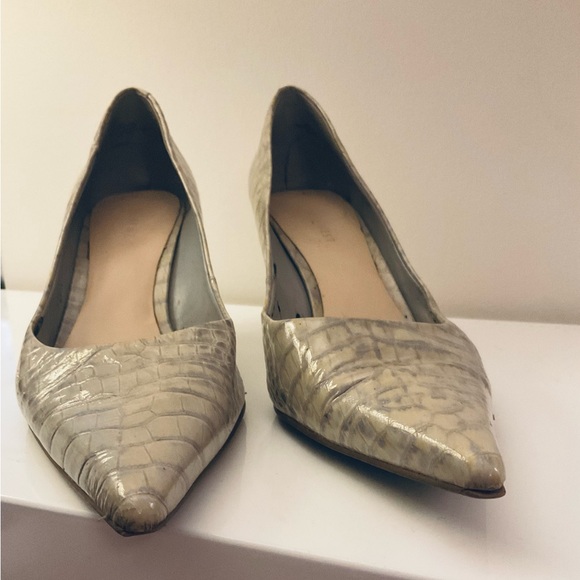 Nine West Snakeskin Embossed Heels - Picture 3 of 4
